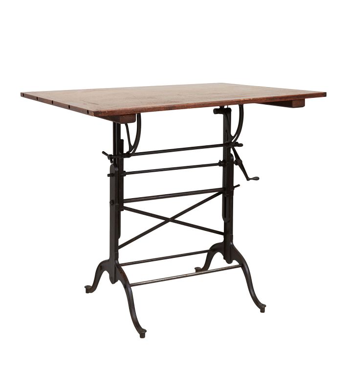 Adjustable Drafting Table With Cast Iron Base Circa 1910S Rejuvenation