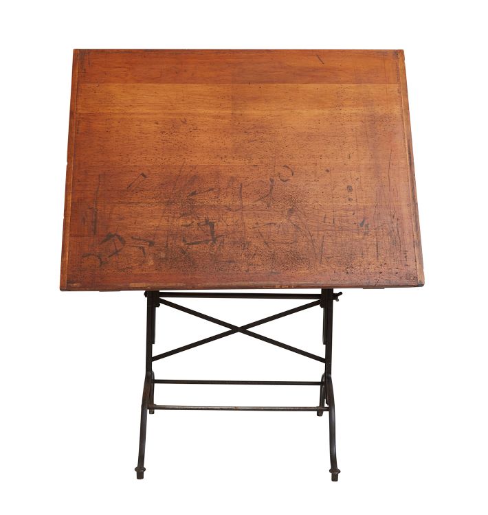 Adjustable Drafting Table With Cast Iron Base Circa 1910S Rejuvenation