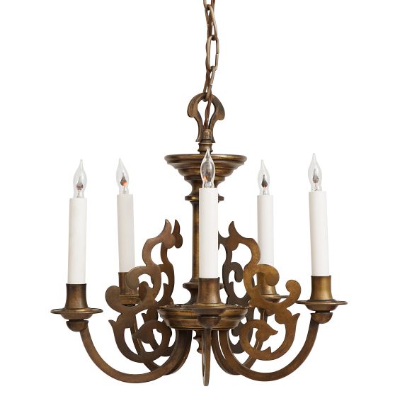FiveLight Colonial Revival Candle Chandelier Rejuvenation
