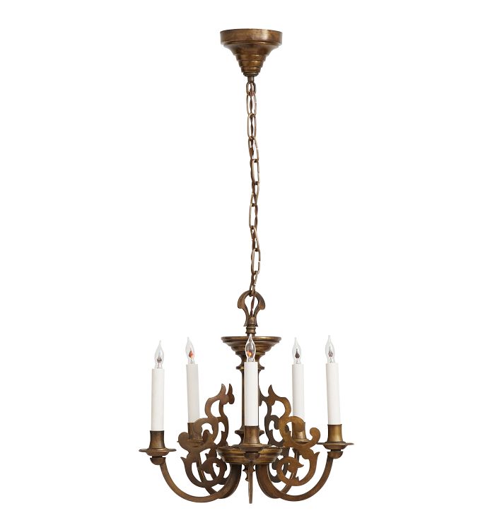 FiveLight Colonial Revival Candle Chandelier Rejuvenation