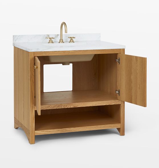 Fallon 36" White Oak Single Vanity Rejuvenation