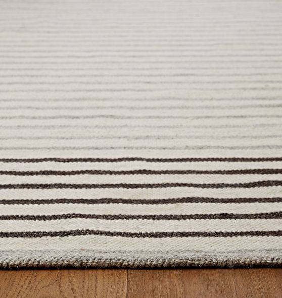 Striped Dhurrie Flatweave Rug Rejuvenation