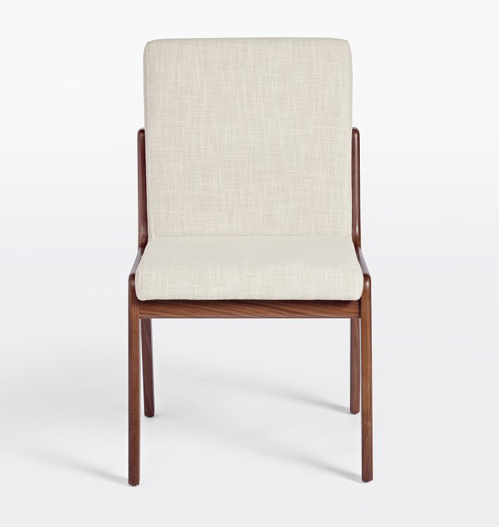 Clinton Modern Wingback Chair, Vance Velvet Harbor