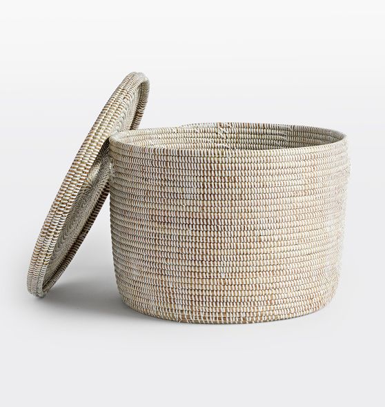 Burres Woven Hamper with Lid Rejuvenation