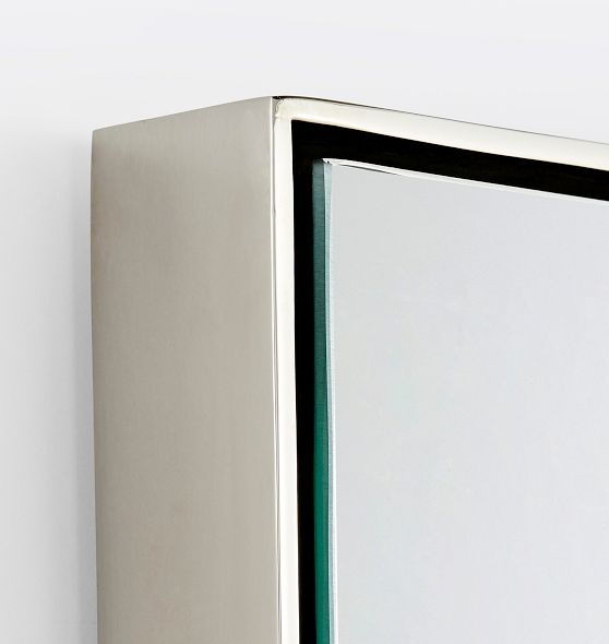 Rectangle Floating Metal Framed Mirror | Rejuvenation