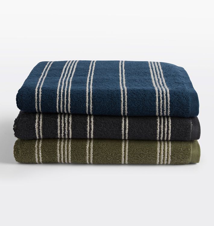 Soft Gauze & Terry Cotton Towels - Striped – Stitch and Tickle