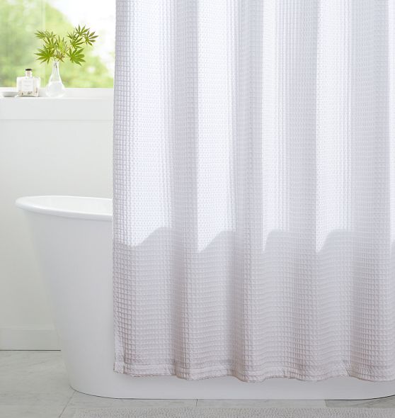 Organic Waffle Shower Curtain Rejuvenation