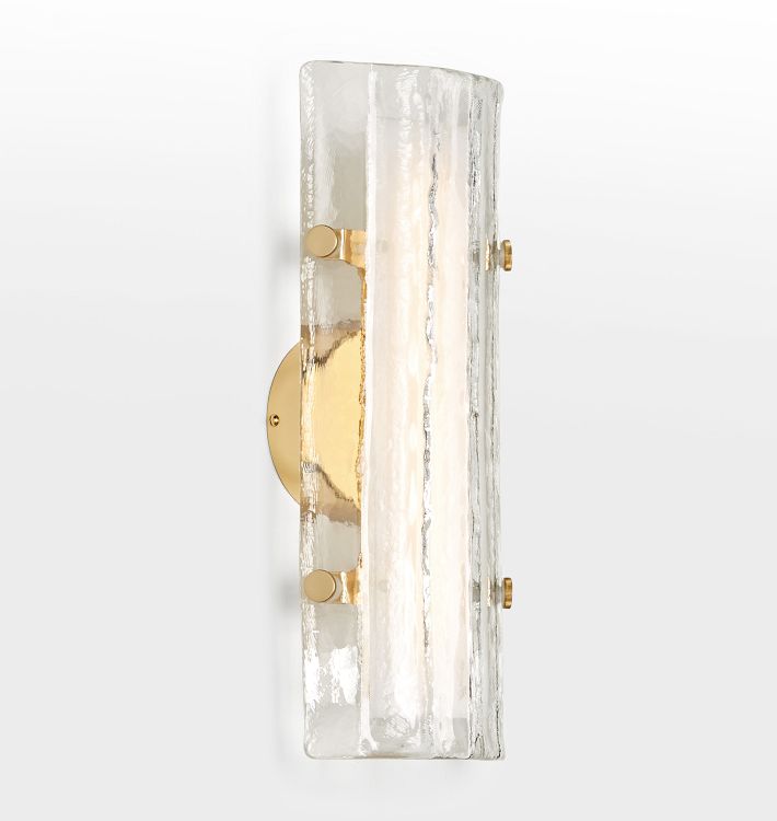 Willamette 16 Led Clear Fluted Glass Wall Sconce Rejuvenation