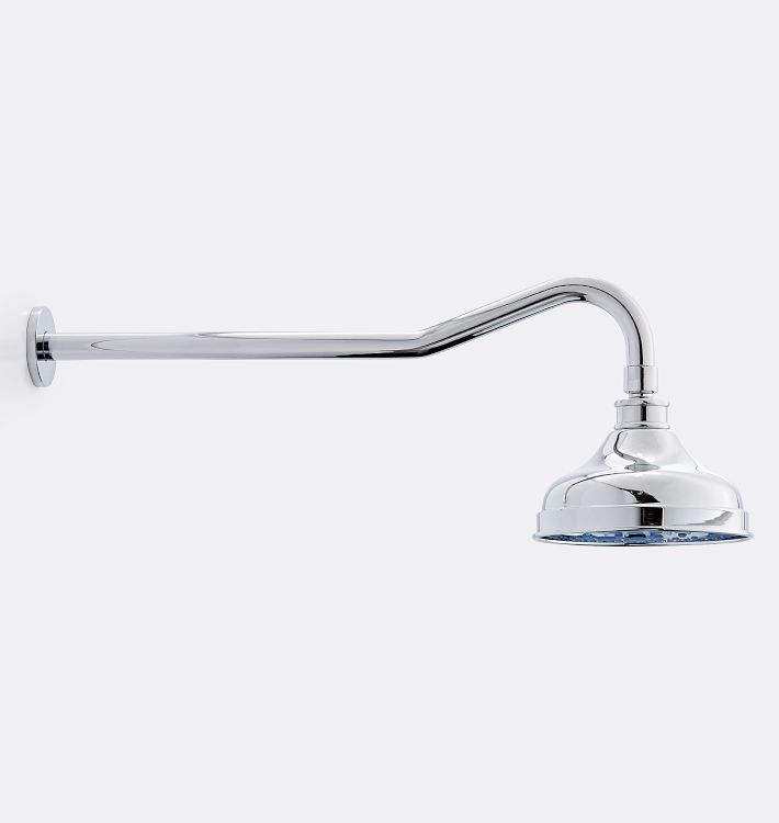 171/4" Wall Mount Gooseneck Shower Arm with 6" Shower Head Rejuvenation