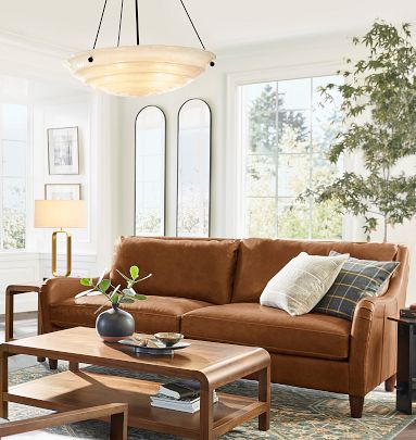 West Elm Modern Chesterfield Leather Sofa by West Elm - Dwell