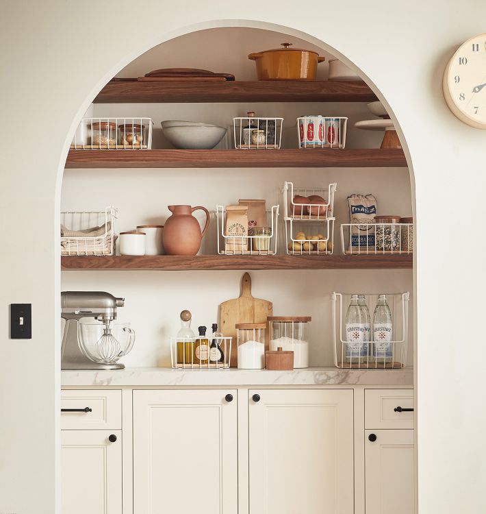 Floating Wood Shelf with 4 Height