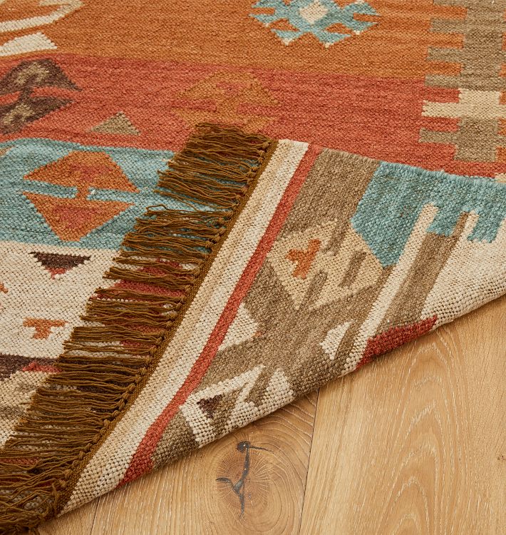 Geometric 3x4 Colorful Reversible Kilim Kelim Foyer Size Rug Flatweave  Carpet