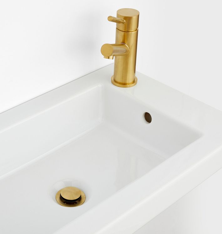 Wall Mount 24 Bathroom Sink, 3-hole