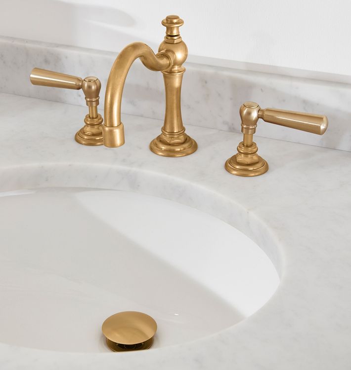 Connor Lever Handle Widespread Bathroom Faucet | Rejuvenation