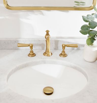 Connor Lever Handle Widespread Bathroom Faucet | Rejuvenation