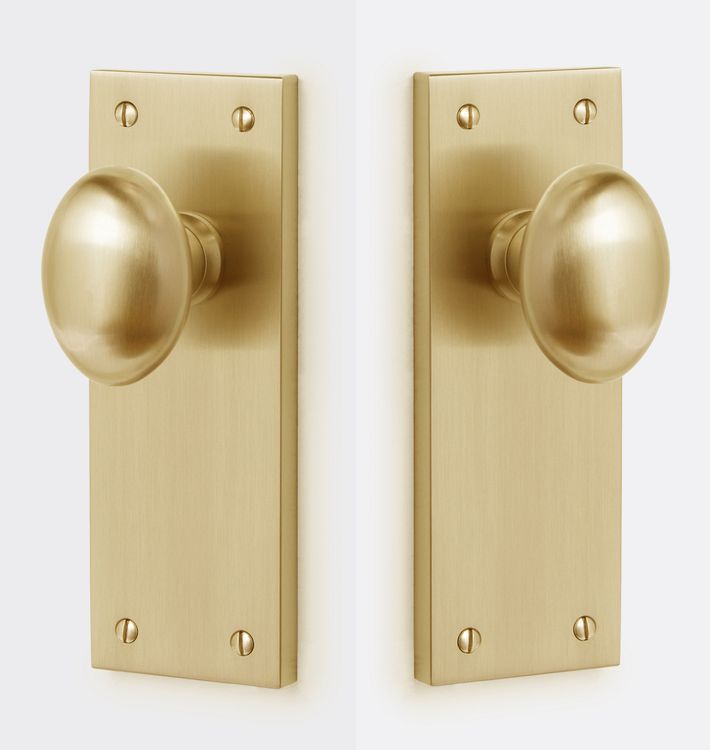 Haven Oval Knob Tube Latch Interior Door Set | Rejuvenation