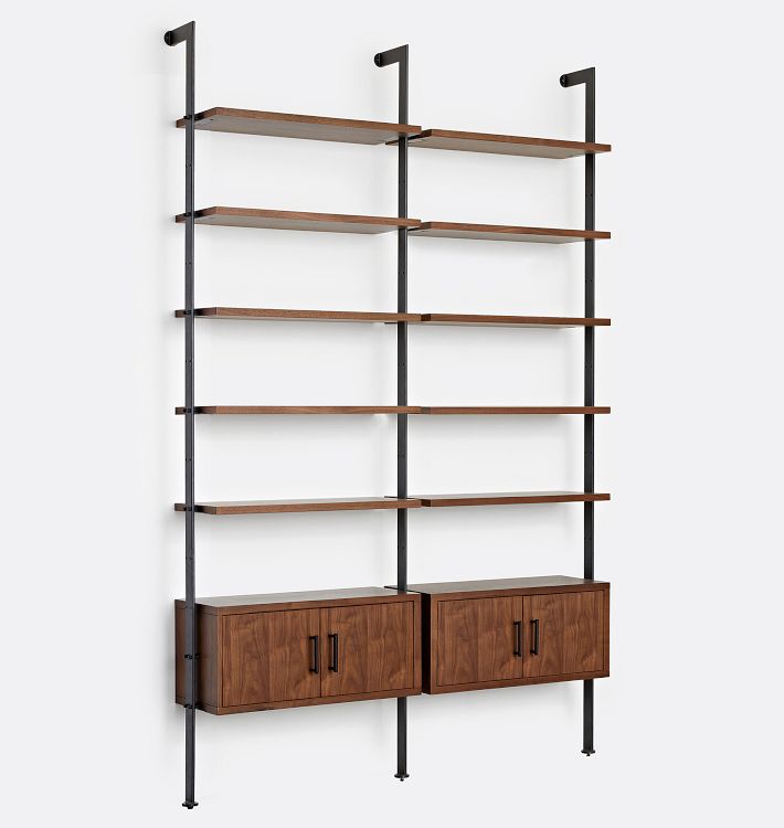 HOLGER Solid Wood 3 Tier Floor Storage Shelf Rack Multi-Use