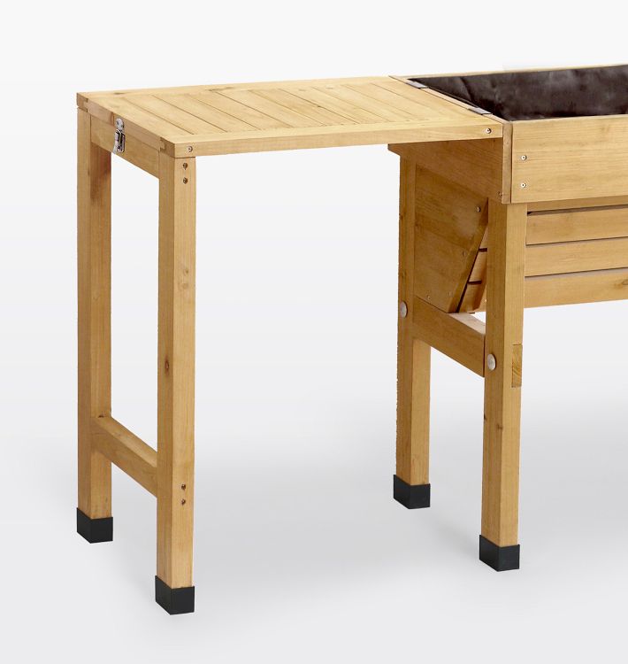 Wall Hugger VegTrug Raised Garden Bed with Side Table Rejuvenation