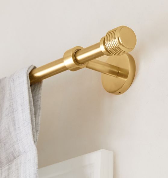 Paulson Adjustable Brass Drapery Rod Set Rejuvenation