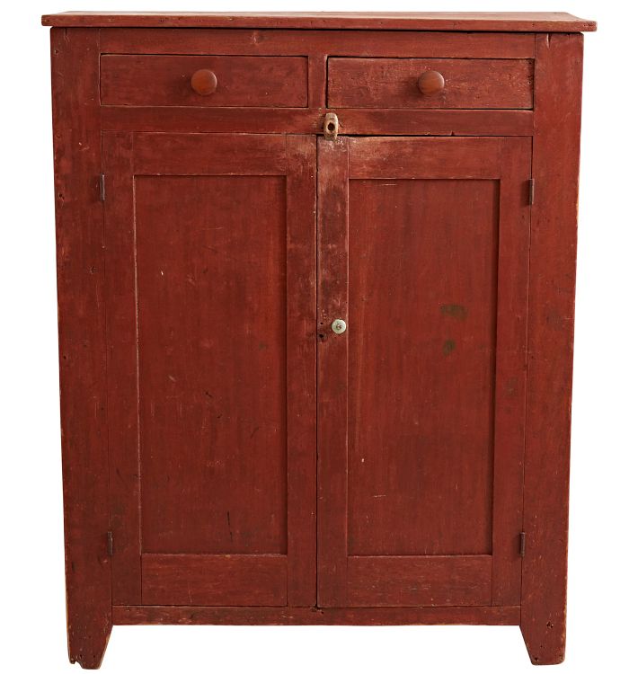 Farmhouse Red Painted Sideboard