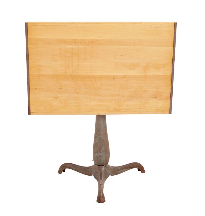 Vintage Adjustable Pedestal Base Drafting Table Rejuvenation