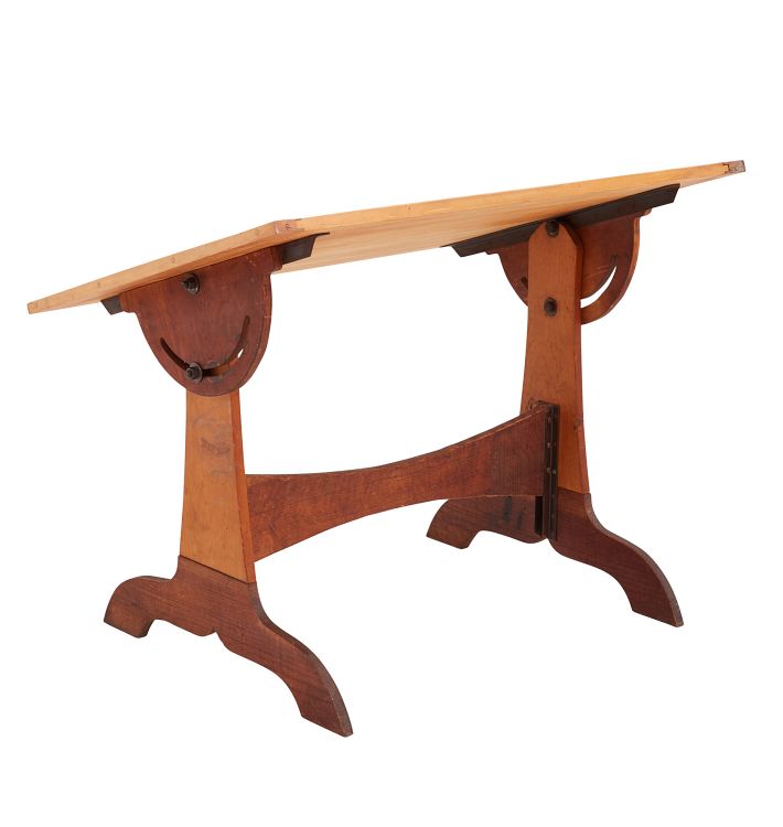 Studio Designs Vintage Drafting Table, Rustic Oak