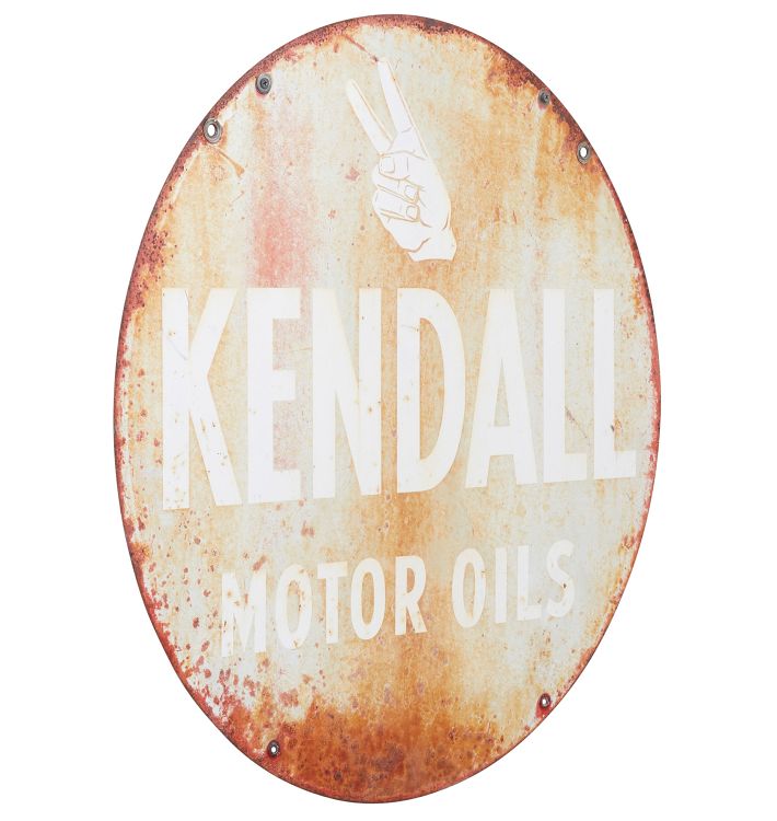 Perfectly Weathered Kendall Motor Oils Sign Rejuvenation