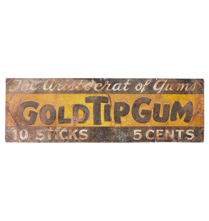 Gold Tip Gum Sign