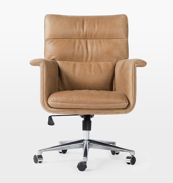 Four Hands Hillcrest Leather Office Chair Rejuvenation