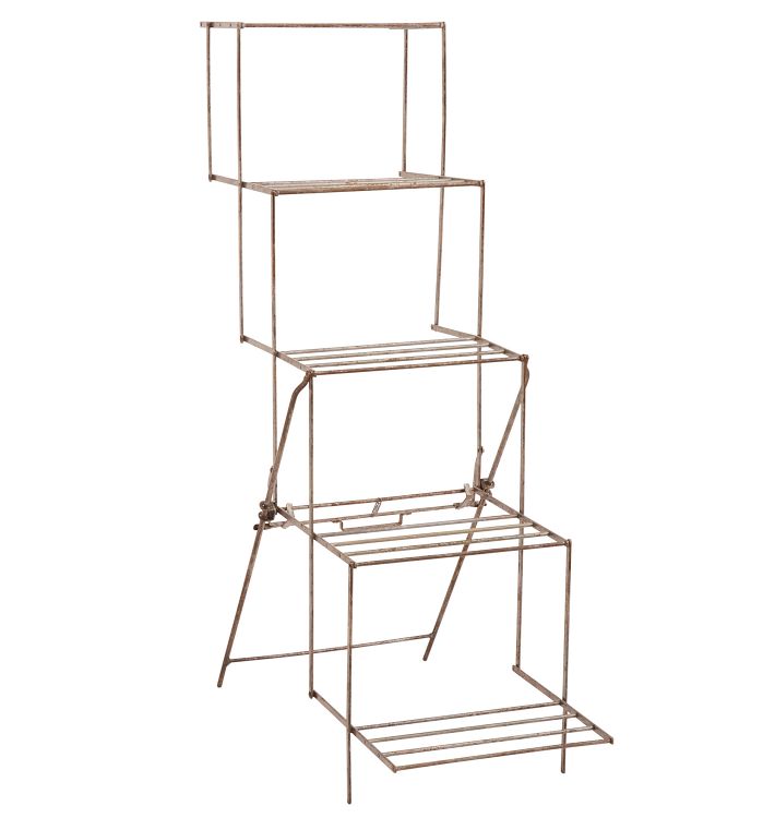 Five-Tier Folding Steel Plant Stand