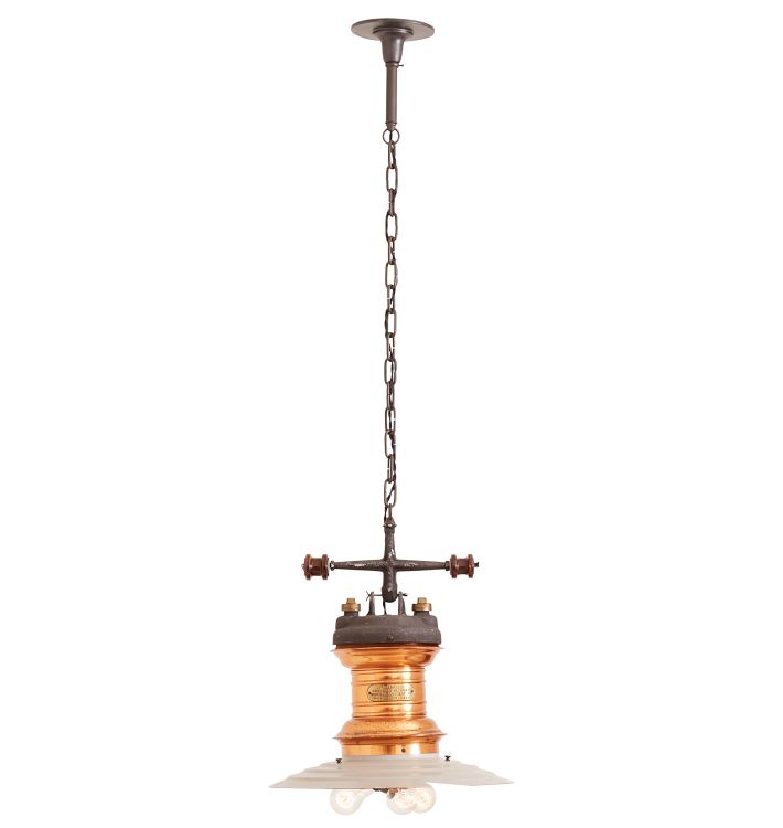 Industrial Pendant with Triple Socket Cluster