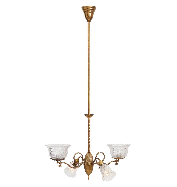 Victorian Converted Gas/Electric Chandelier