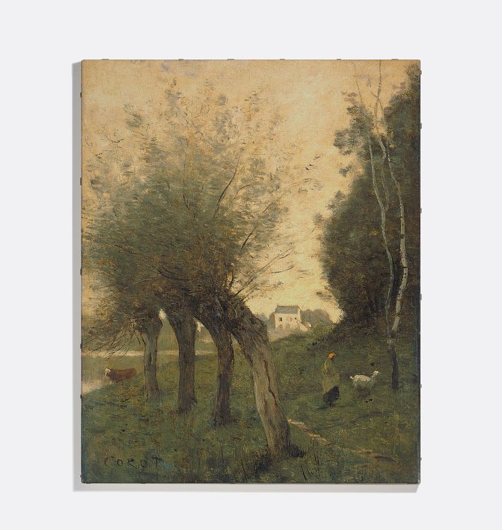 Landscape With Pollard Willows Reproduction Wall Art Print