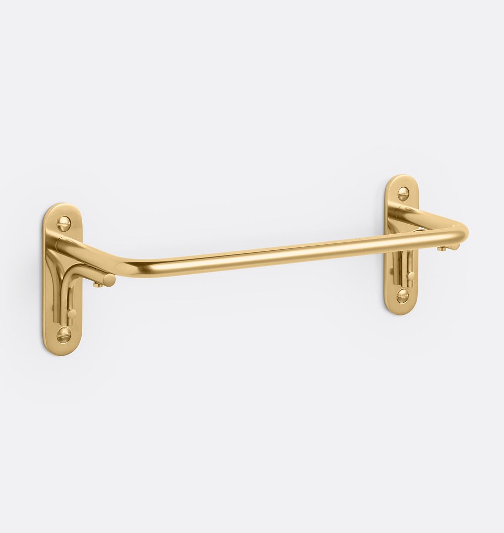 Online Designer Bathroom Posey Towel Ring - Aged Brass