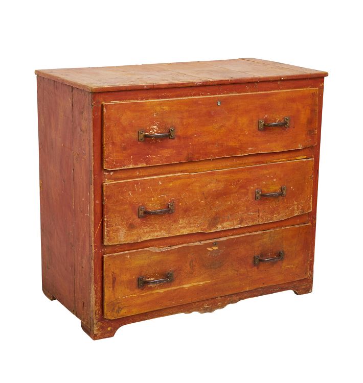 Mesquite And Pine Chest Of Drawers Circa 1910