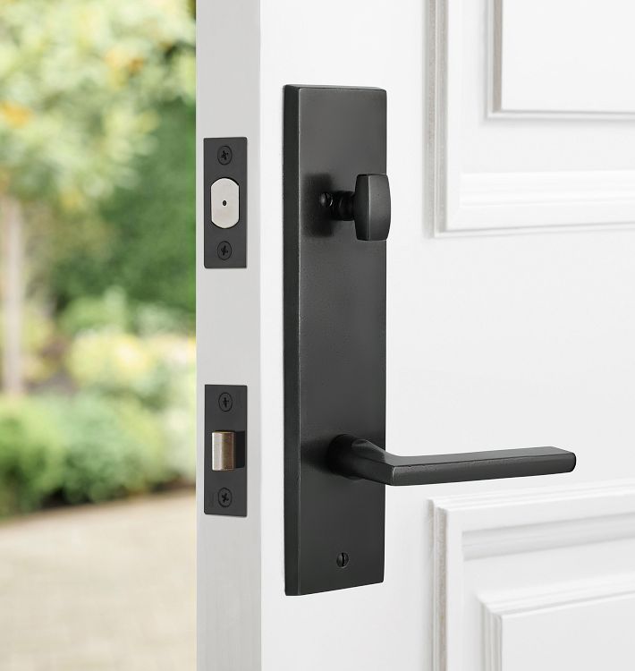 Arlo D-Handle Lever Exterior Bronze Door Set | Rejuvenation