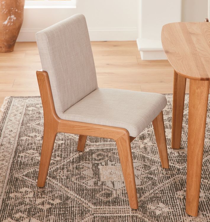 Broadbent Side Chair with White Oak Legs Rejuvenation