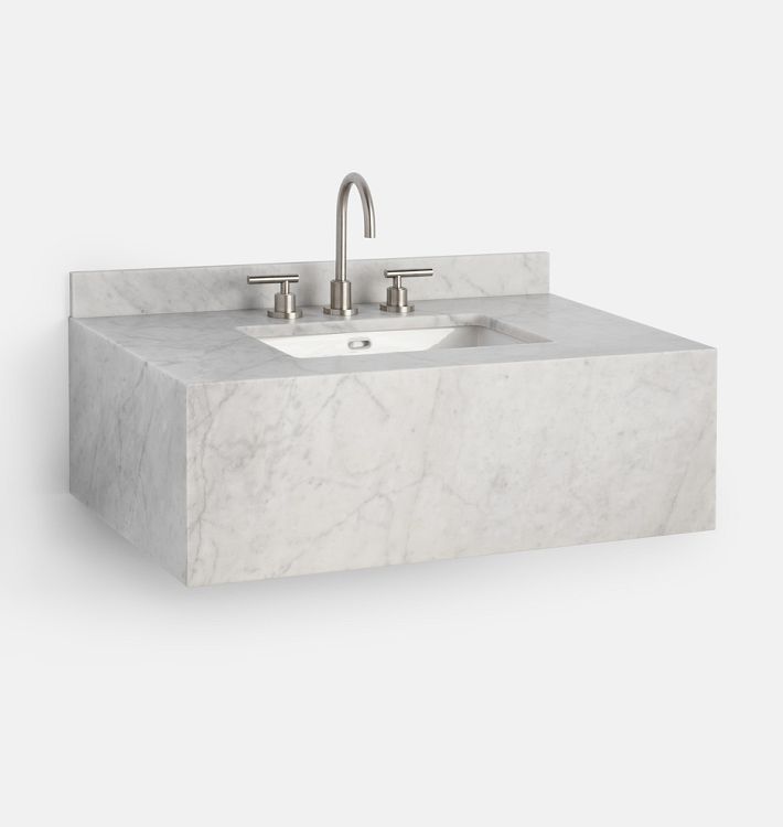 Wall-Mounted Marble Bathroom Sink