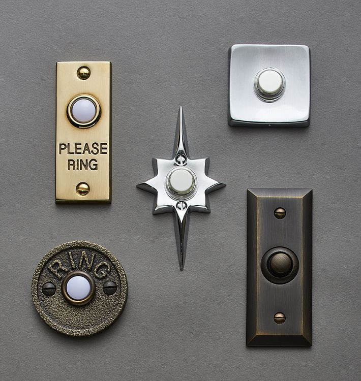 Mid-Century Star Doorbell Button