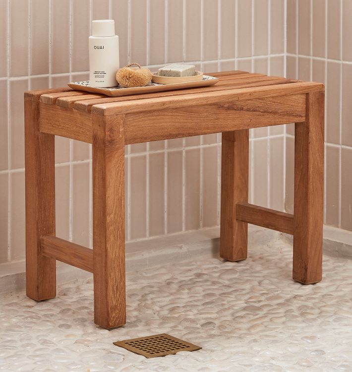 Devin Teak Shower Bench Rejuvenation