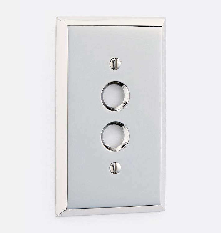 Lewis Single Push-Button Switchplate