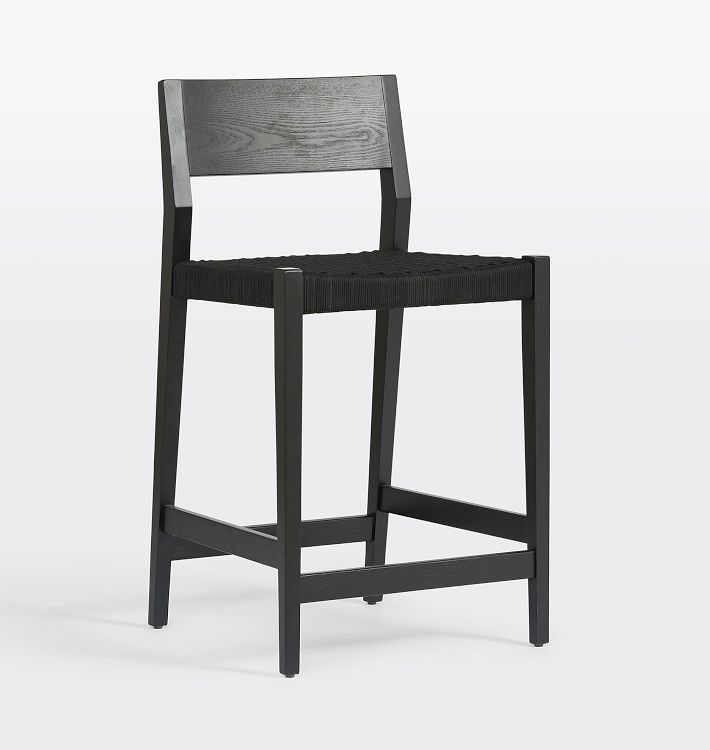 Bayley Counter Stool with Woven Rope Seat
