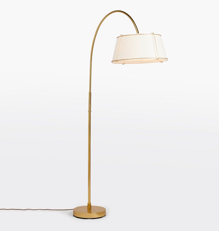 Conical Overarching Floor Lamp with Shade