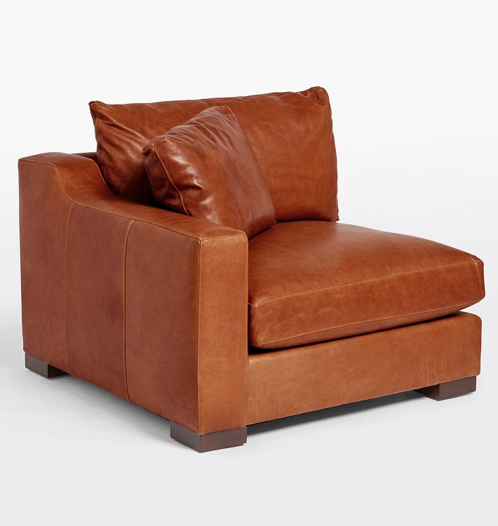 Sublimity Leather Arm Chair Sectional Component