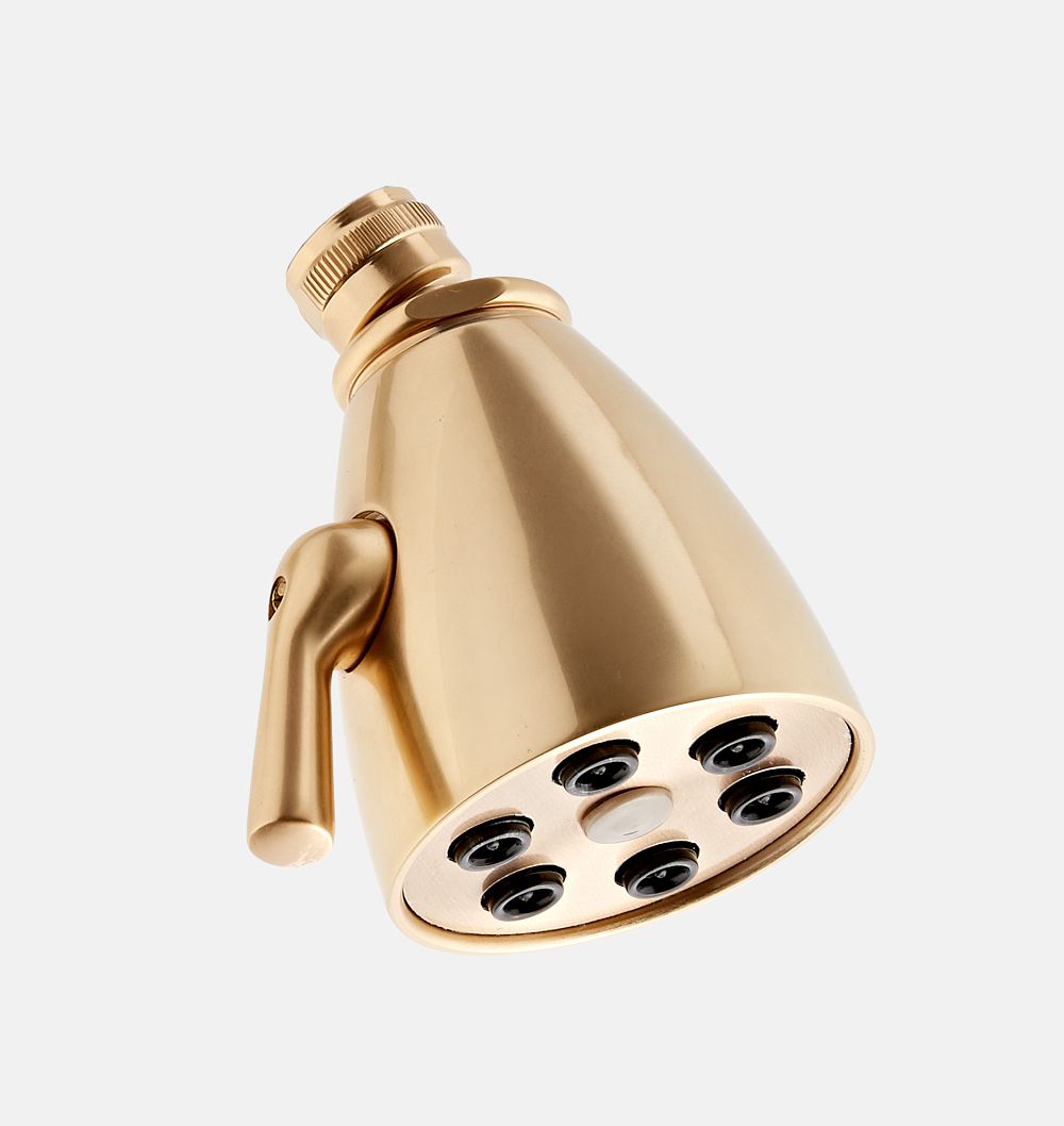 Online Designer Bathroom Shower Head 6 Jet - Aged Brass