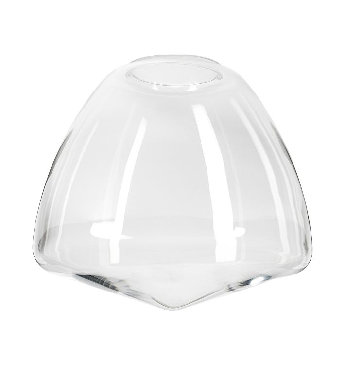 12&quot; Clear Neckless Pointed Dome Shade