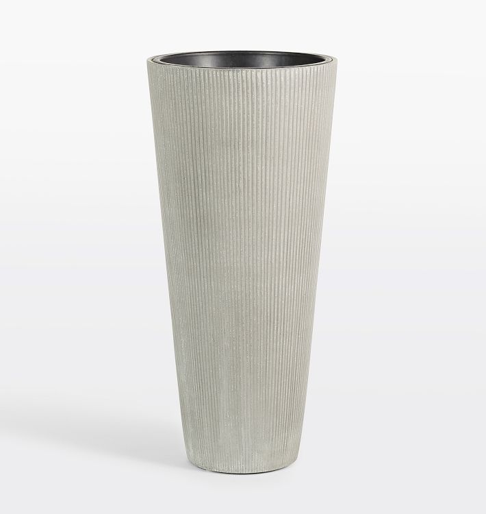 Modern Textured Cylinder Planter
