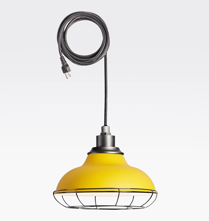 Carson 12&quot; Plug-in Indoor/Outdoor Pendant with Cage