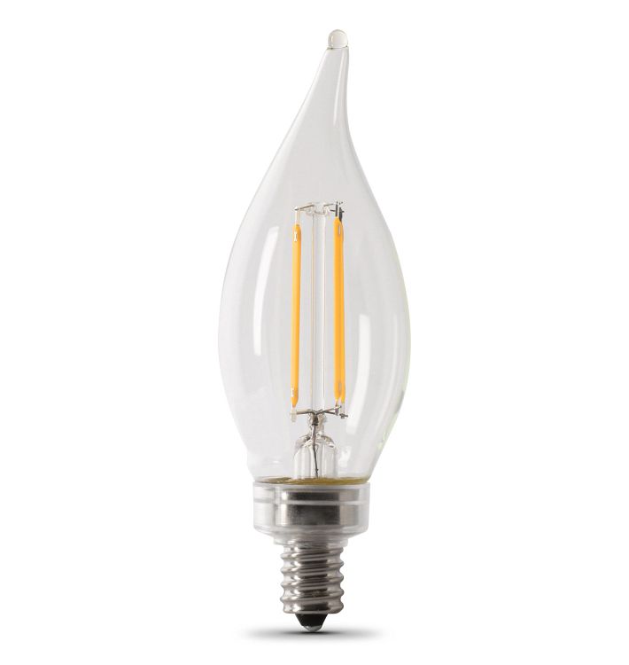 FEIT LED Filament CA10 Clear 5.5W 60We Bulb