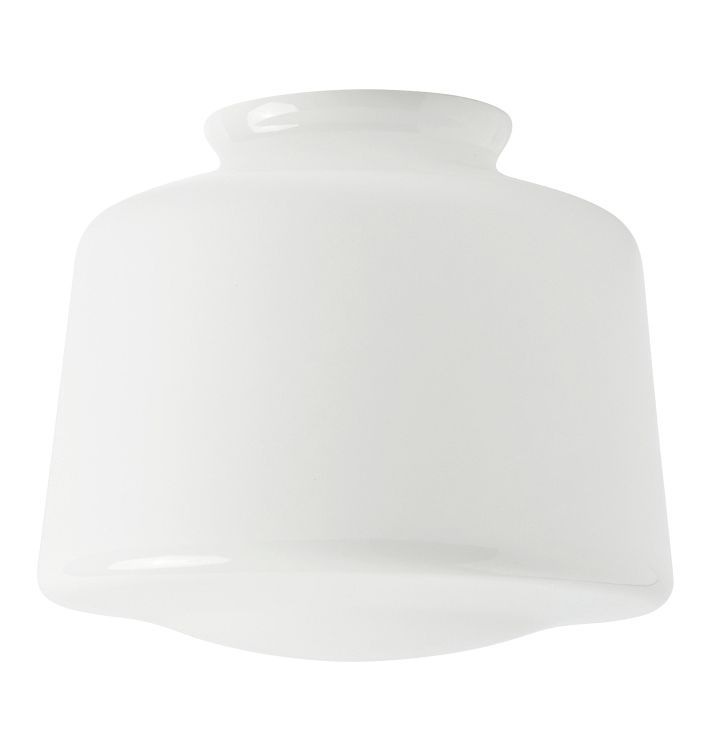 6-1/2&quot; Opal Schoolhouse Drum, 3-1/4&quot; Fitter Shade